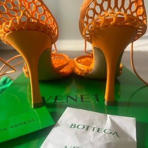 Bottega Veneta Tangerine Stretch Sandal